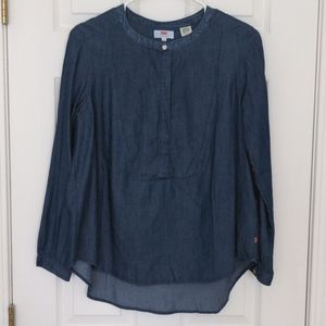 Levi Popover Denim Blouse - Small